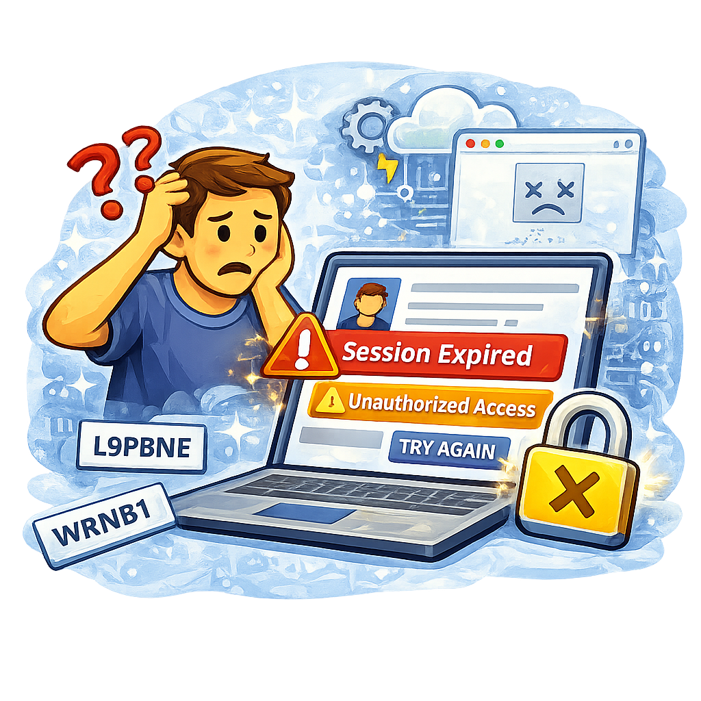 Session Expired” or “Unauthorized Access”